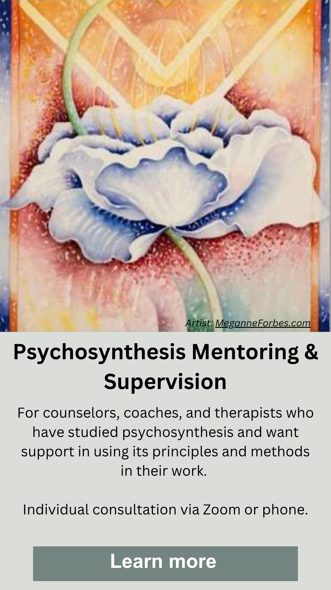 Psychosynthesis Mentoring and Supervision